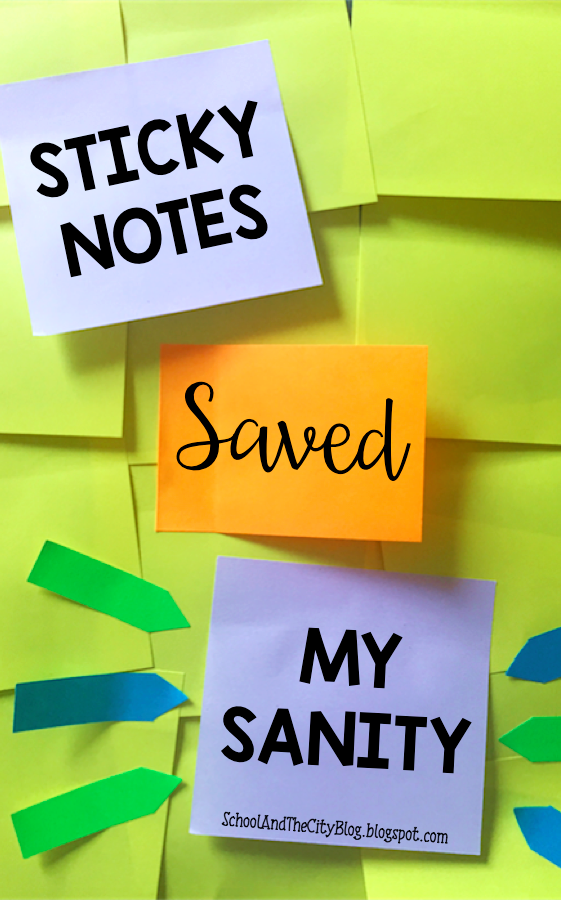 Sticky Notes Saved My School City