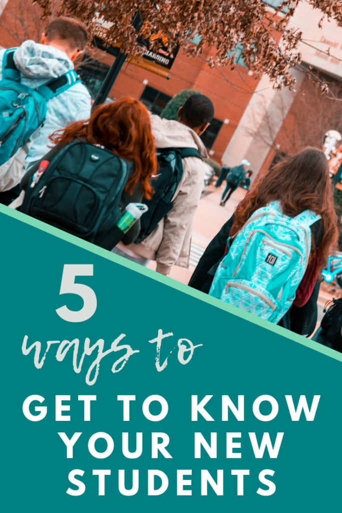5 Ways to Get to Know Your New Students During the First Week of School