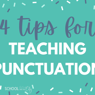 tips for teaching punctuation