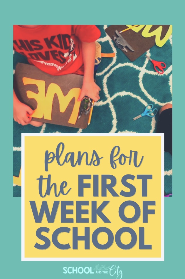 first week of school activities and lesson plans
