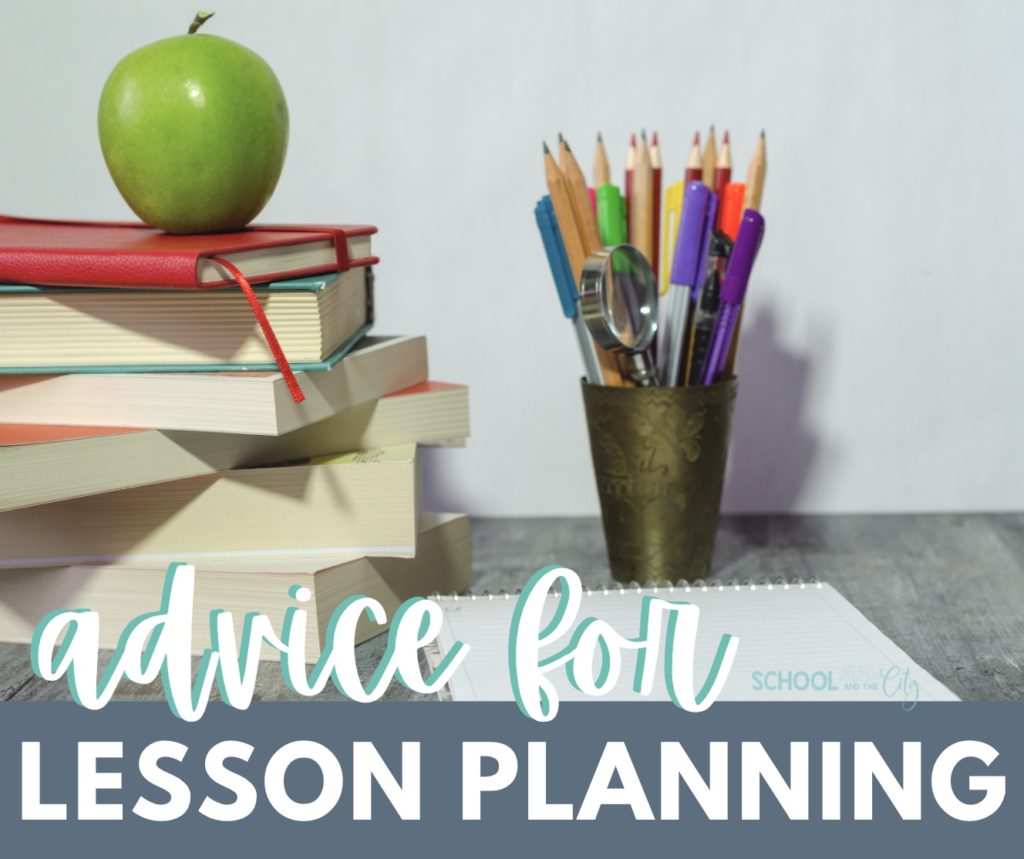Advice for lesson planning