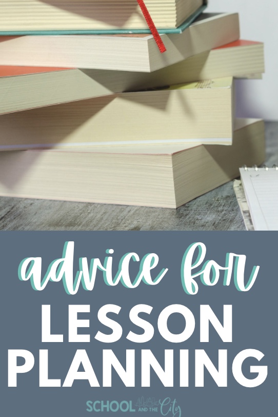 Advice for lesson planning