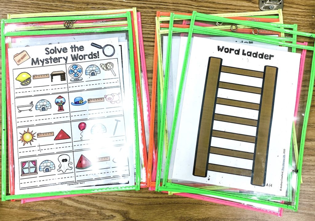 Favorite Phonics Supplies from Amazon: Dry Erase Pockets