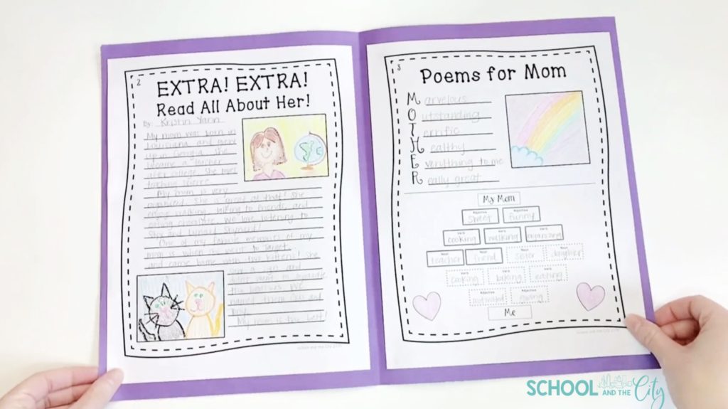 Mother's Day Newspaper Writing Project